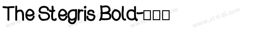 The Stegris Bold字体转换